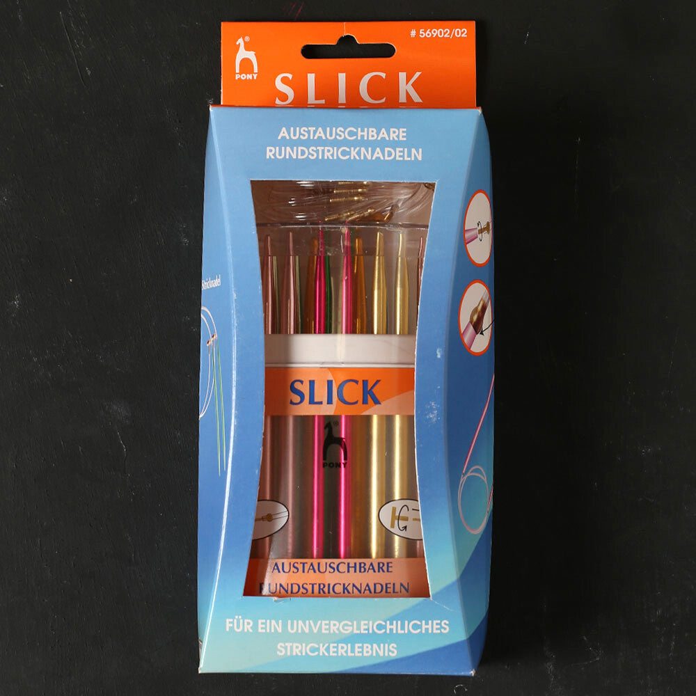 Pony Slick Renkli Alüminyum Değiştirilebilir Misinalı Şiş Seti - 56902